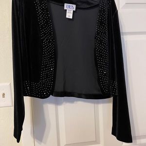 BFA Classics Black Velvet Mid Back Jacket